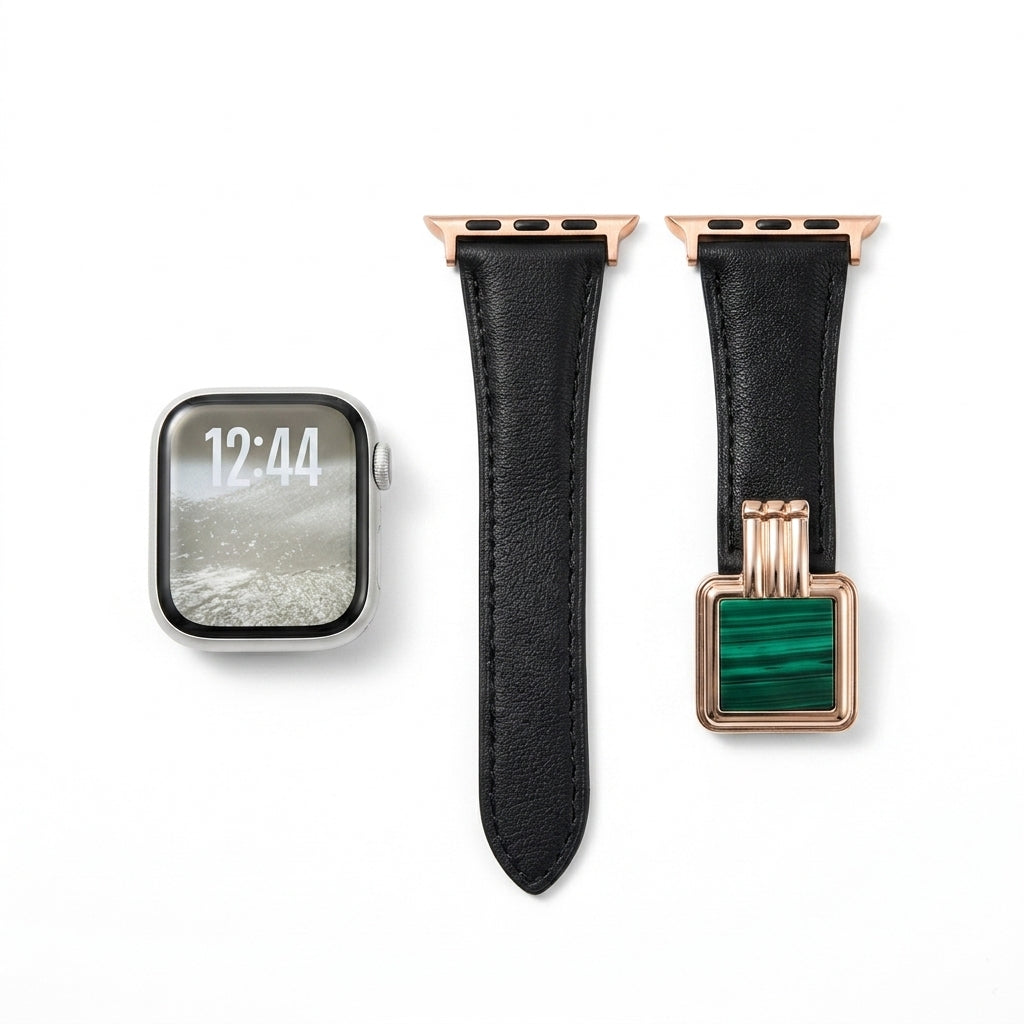 Square Buckle Leather Band