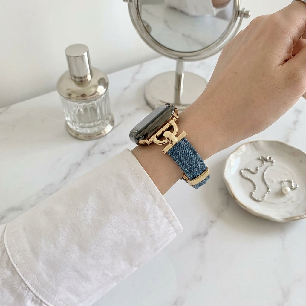 D Buckle Denim Band