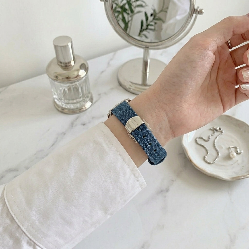 D Buckle Denim Band